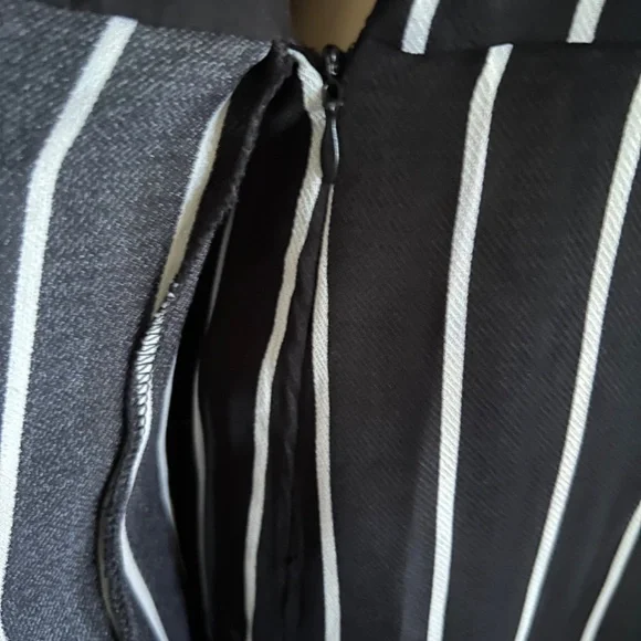 Die With Your Boots On - Davi & Dani Pinstripe Skort Romper - Picture 6 of 12